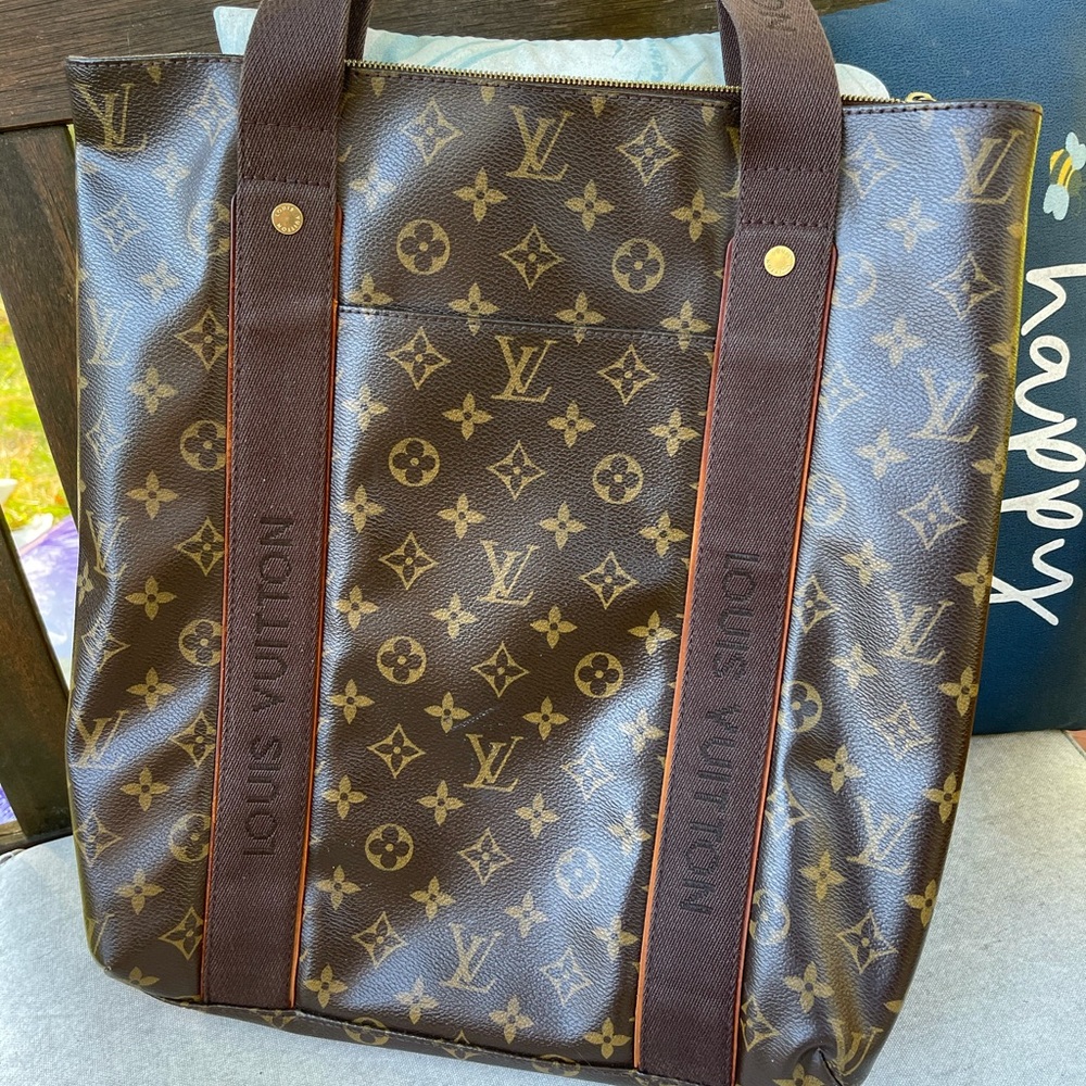 Louis Vuitton Cabas Beaubourg Monogram Brown Coated Canvas Tote